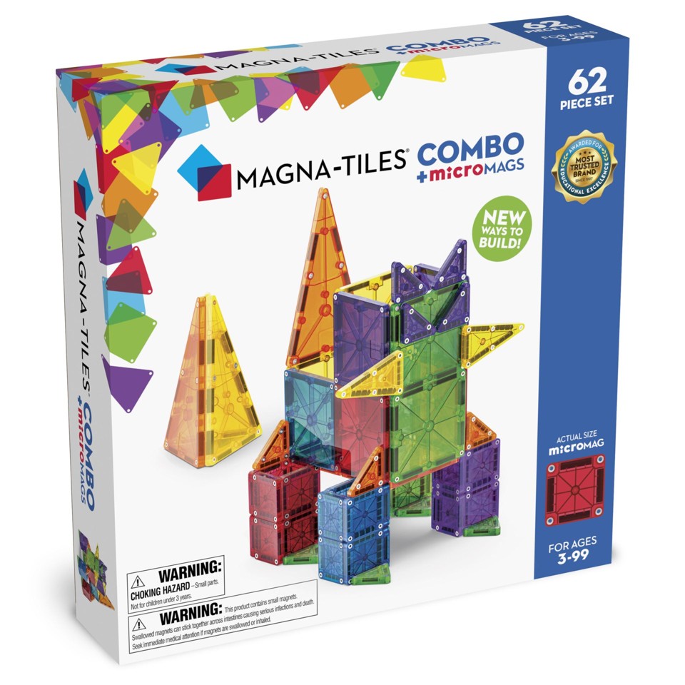 Magna-Tiles - microMAGS Kombi 62 stk