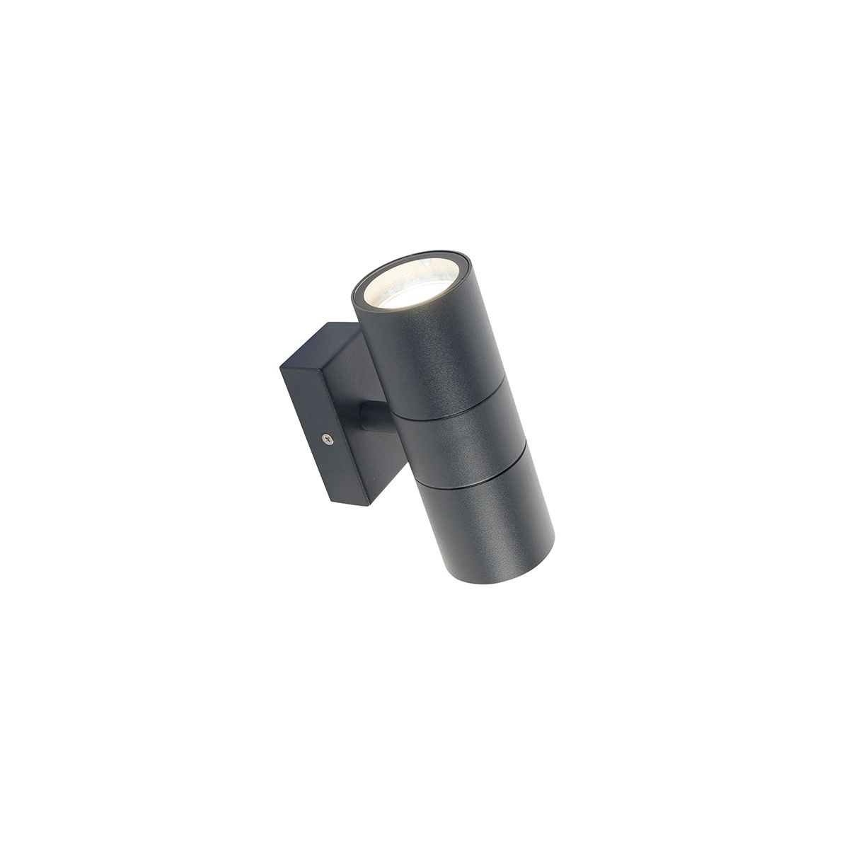 Buitenwandlamp donkergrijs 2-lichts IP44 - Duo