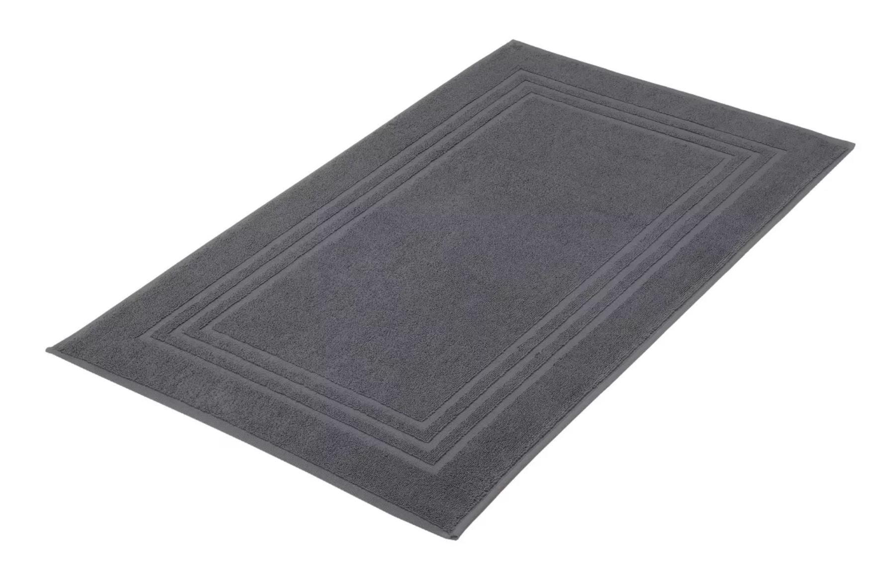Badteppich Lodge 50 x 80 cm, GrauFrottiervorleger aus 100% Baumwolle