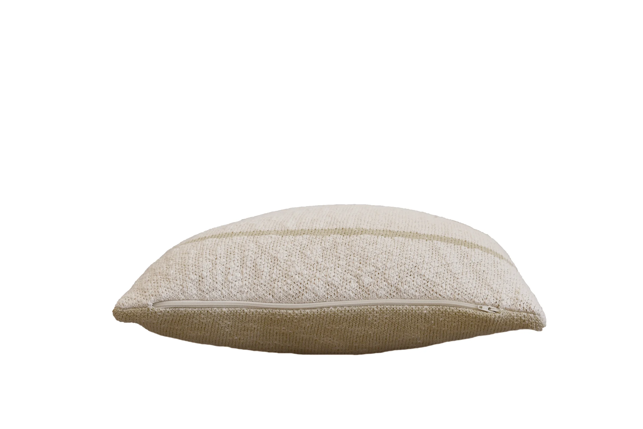 DUETTO - Coussin en tricot en coton | Beige