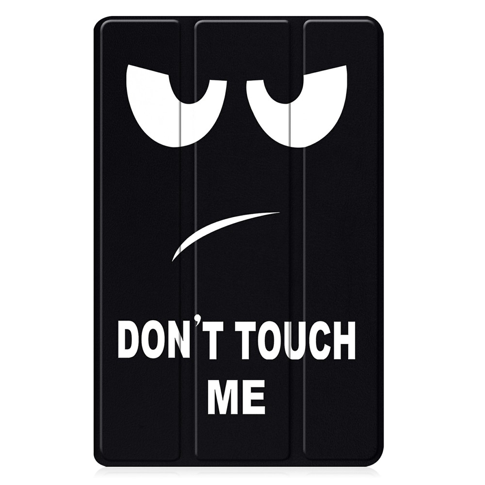 Samsung Galaxy Tab A11  Plus / A9  Plus Leder Tasche Smart Cover Schutzhülle - Don't Touch Me