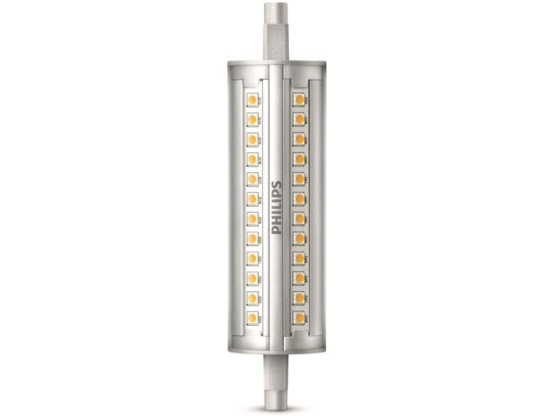 Philips Lampe LED 120W R7S 118 mm WH D Warmweiss Leuchtmittel mit klarem Glas