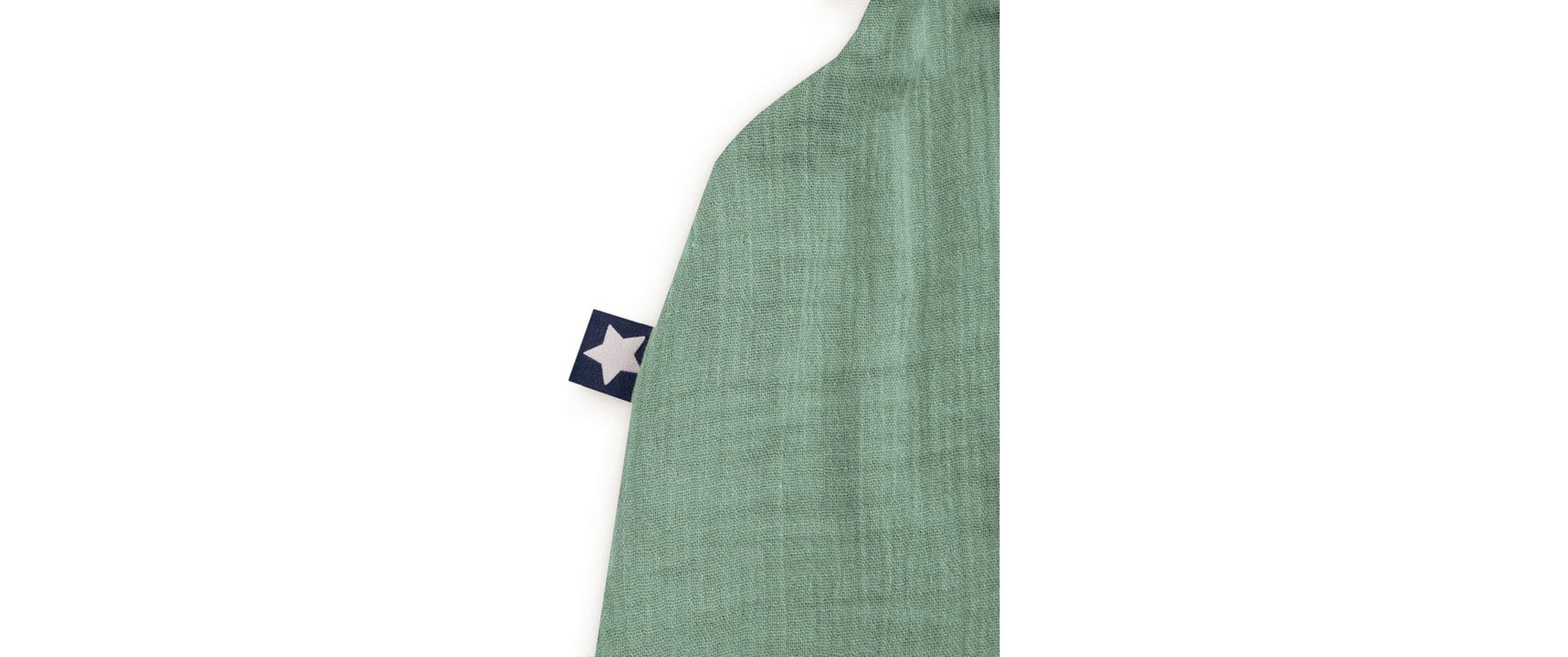 Baby-Sommerschlafsack Jumper Musselin Grün 92 cmSchlafoverall Jumper mit Reissverschluss