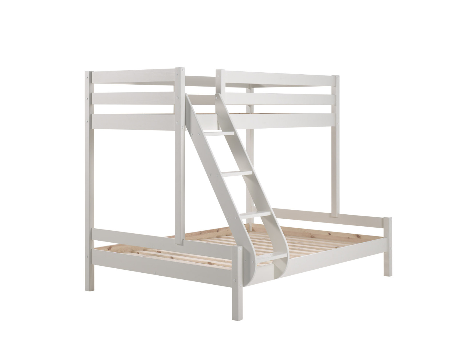 Etagenbett MARTIN - Kiefer massiv weiß - 90-140x200 cm