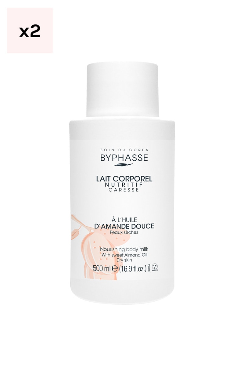 Laits nourrissants - Huile d'amande douce - Corps - 2 x 500 ml