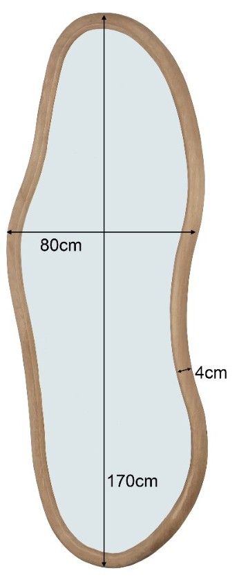 Spiegel XL Sophie B80 x D4 x H170 cm