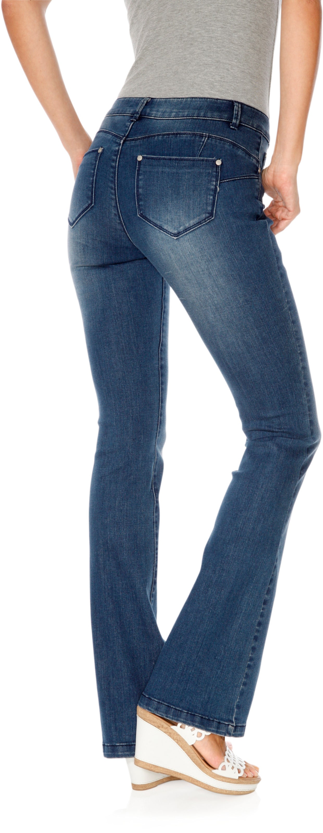 heine Bauchweg-Jeans in blue denim