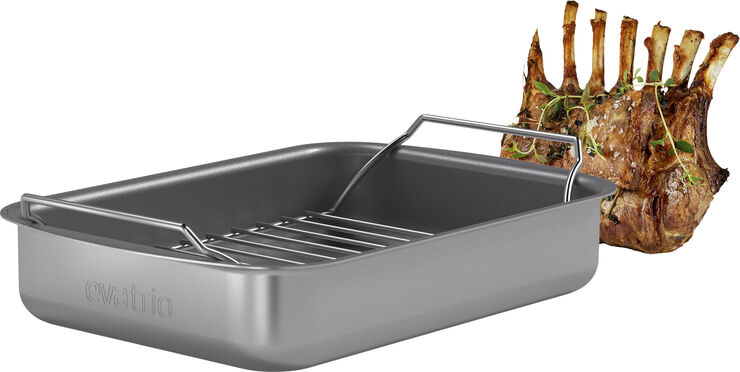 Eva Trio Professionel bradepande med rist 26x19 cm keramisk Slip-Let® Grey