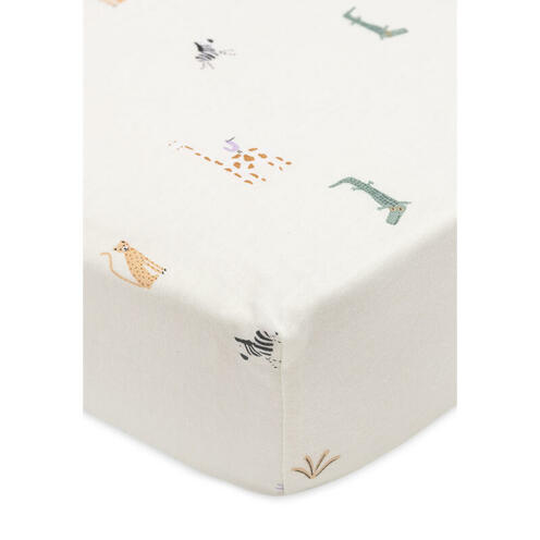 Drap housse jersey 50x90cm Jungle jambo - Multicolor - JOLLEIN