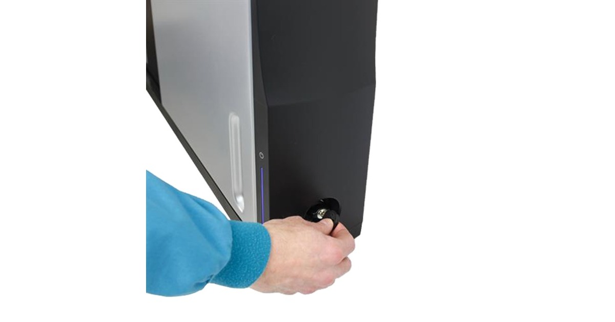 ErgotronZip12 Charging Wall Mount Storage Cabinet  (Zwart/zilver)
