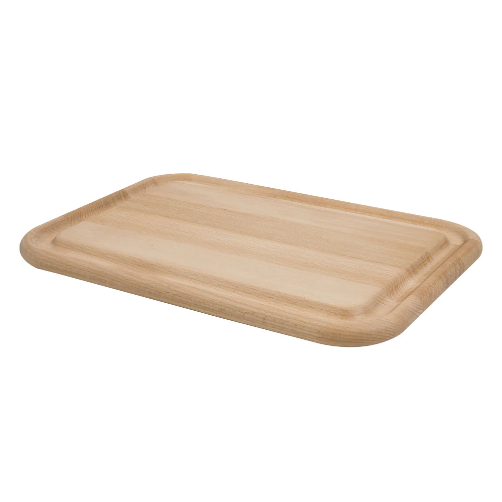Planche rectangle avec rigole 37x25 cm en hêtre T&G Woodware