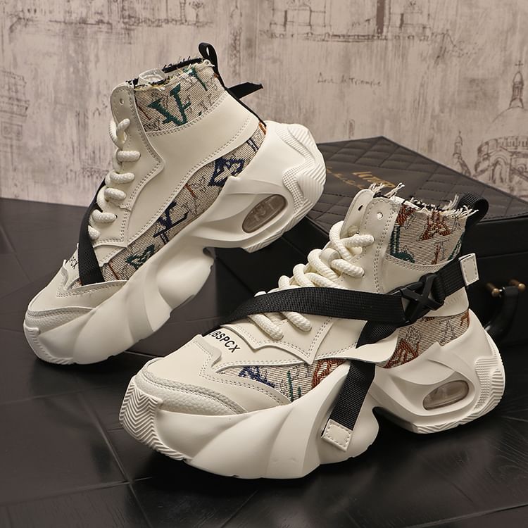 Mr Ozera - Robuuste platform sneakers met hoge demping