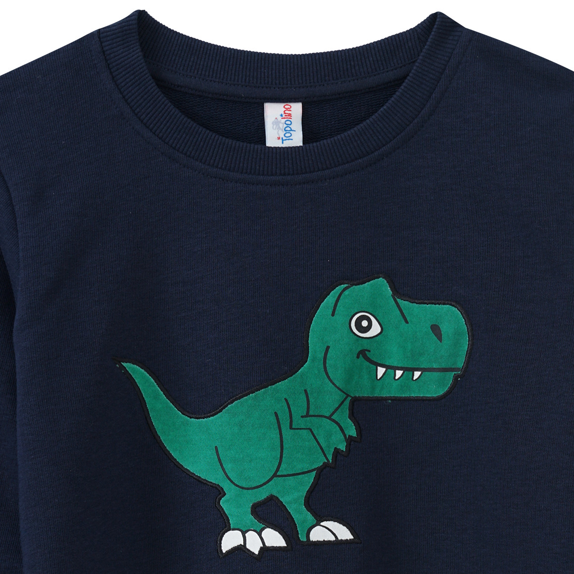 Topolino Kinder Sweatshirt mit Dino-Applikation dunkelblau