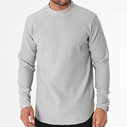 Tee Shirt Manches Longues Gris