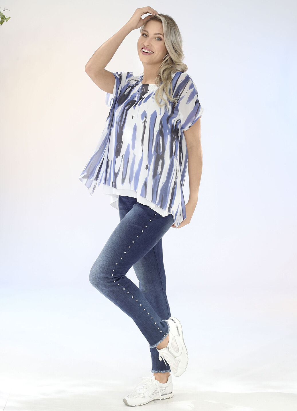 Edel-Jeans mit tollen Zierperlen