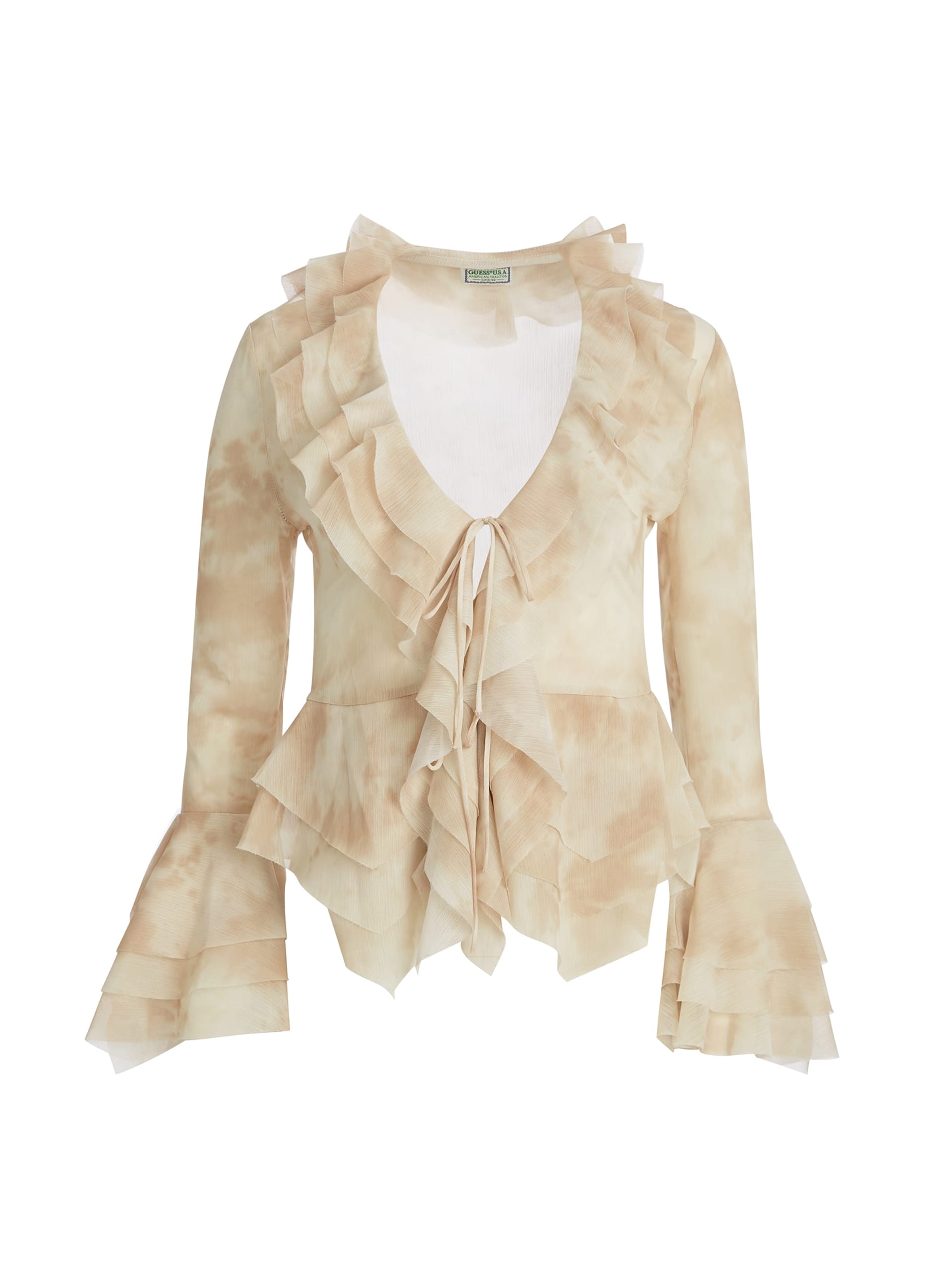 blusa com babados