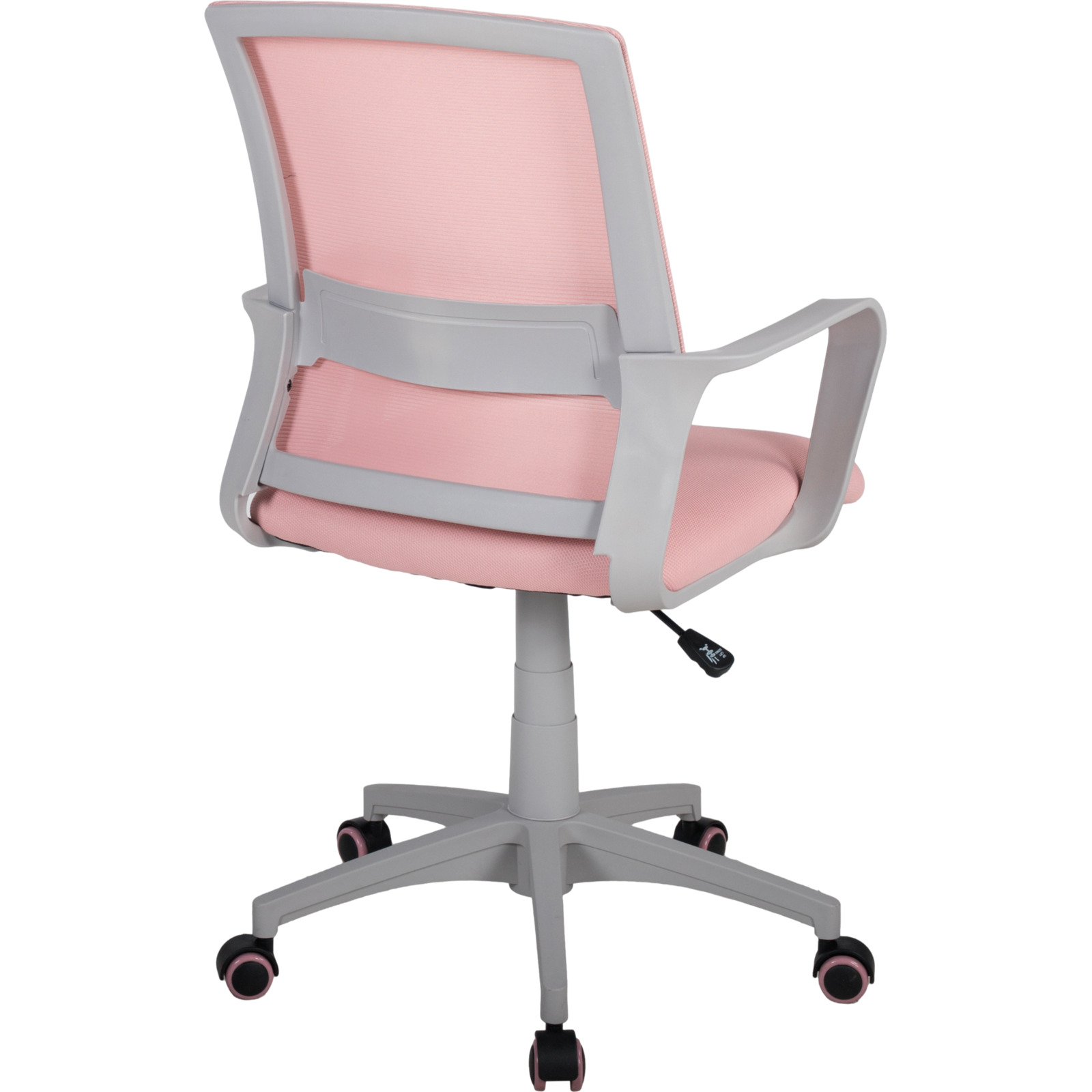 Bürostuhl Jonte Mesh rosa, Gestell grau, drehbar