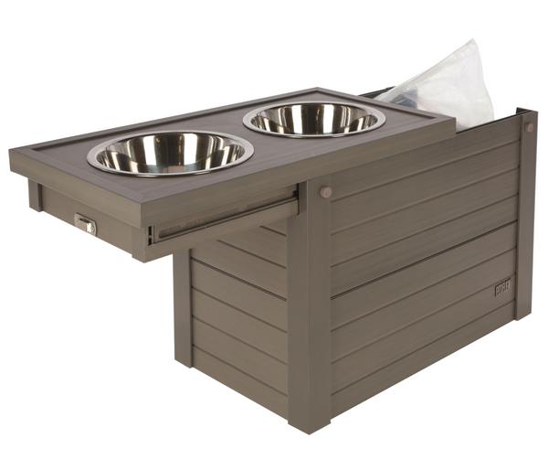 KERBL Pet Futter- & Trinkbar ECO Dinner, grau,