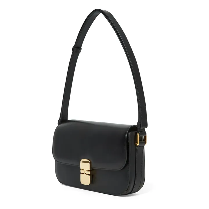A.P.C. Sac Grace Baguette Cuir Lisse | Noir