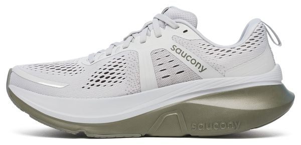 Chaussures Running Saucony Guide 18 Blanc/Kaki Homme