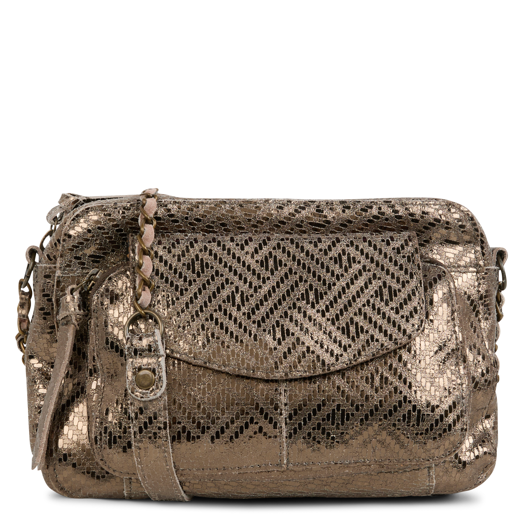 NAINA - Sac bandoulière en cuir | Marron