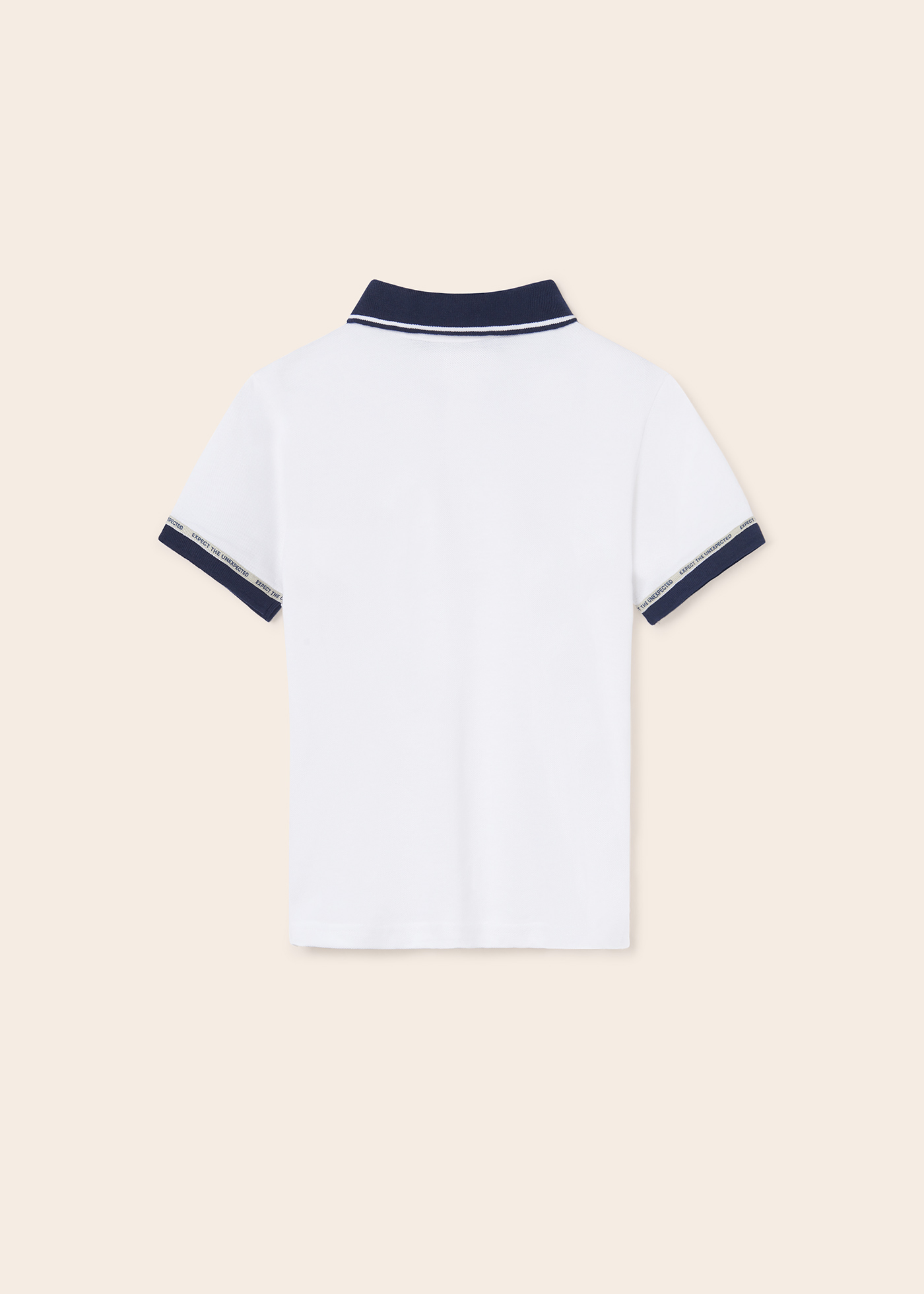 Camisa polo de algodão para menino