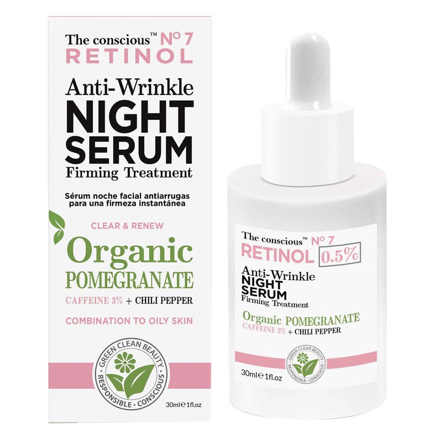 Biovène The Conscious Retinol Anti Wrinkle Night Serum Organic Pomegranate 30ml