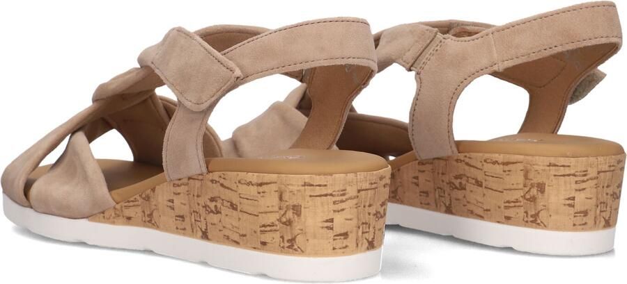 Gabor 761 Sandalen Met Sleehak Dames Beige