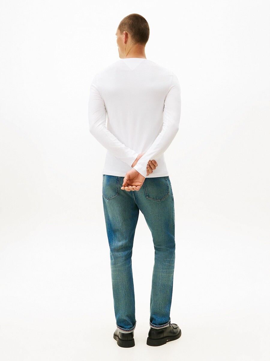 TOMMY HILFIGER<br>Camiseta de manga comprida, modelo slim stretch