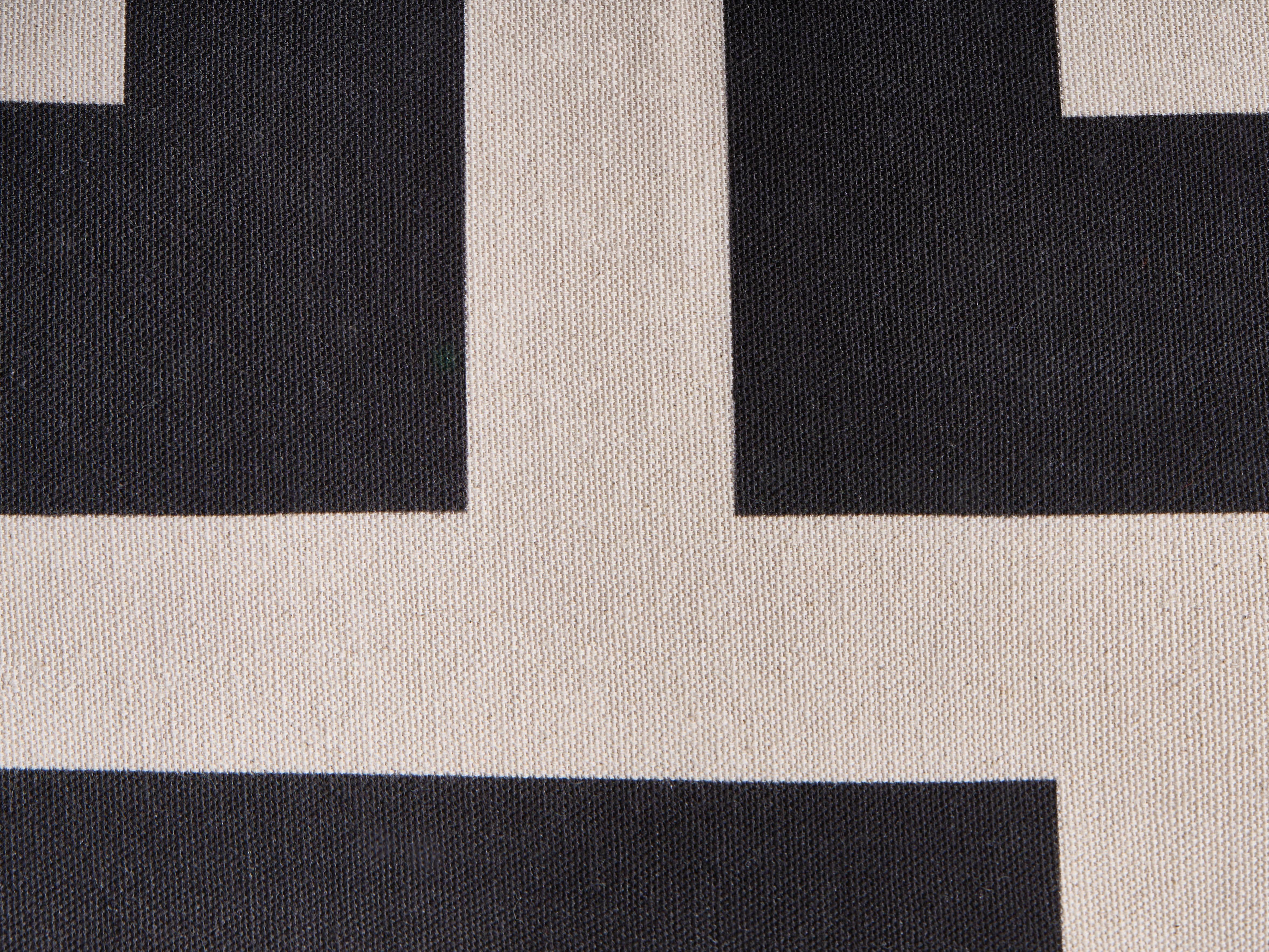 Set van 3 sierkussens AGATHIS Katoen 30 x 50 cm Zwart/beige abstract patroon