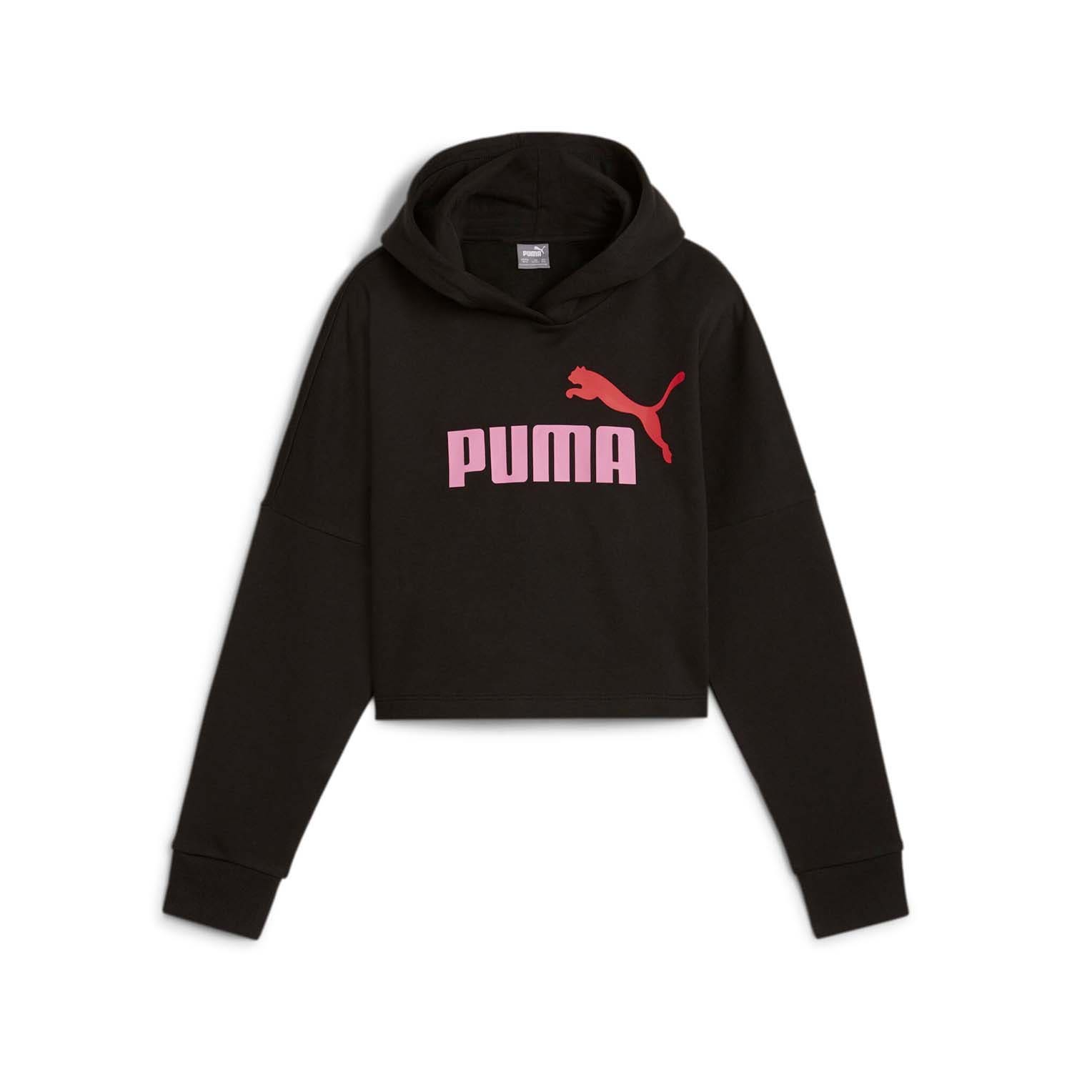 PUMA  Essentials Logo Cropped Hoodie Kids