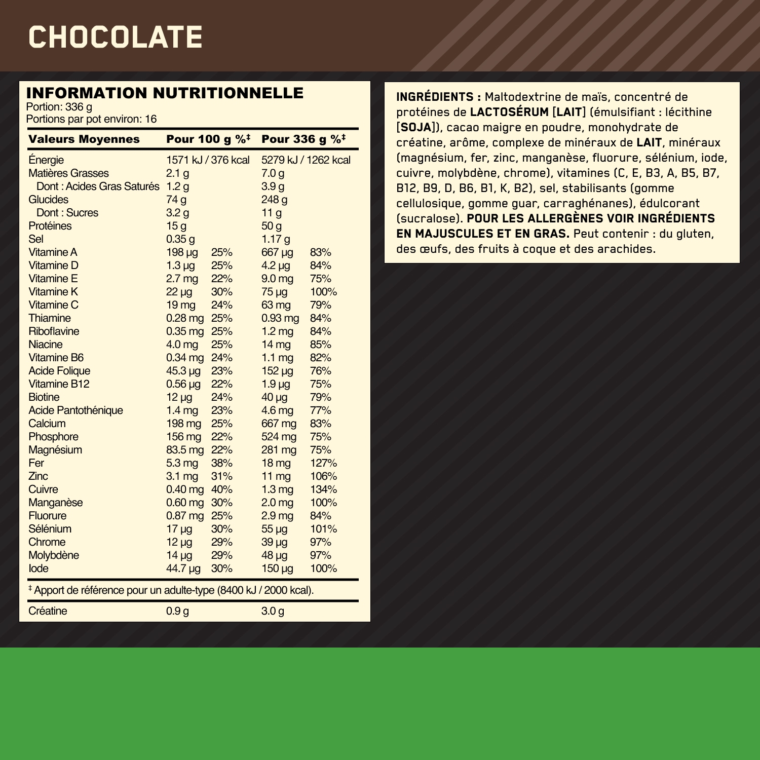 Optimum Nutrition Serious Mass 5443 g Chocolate