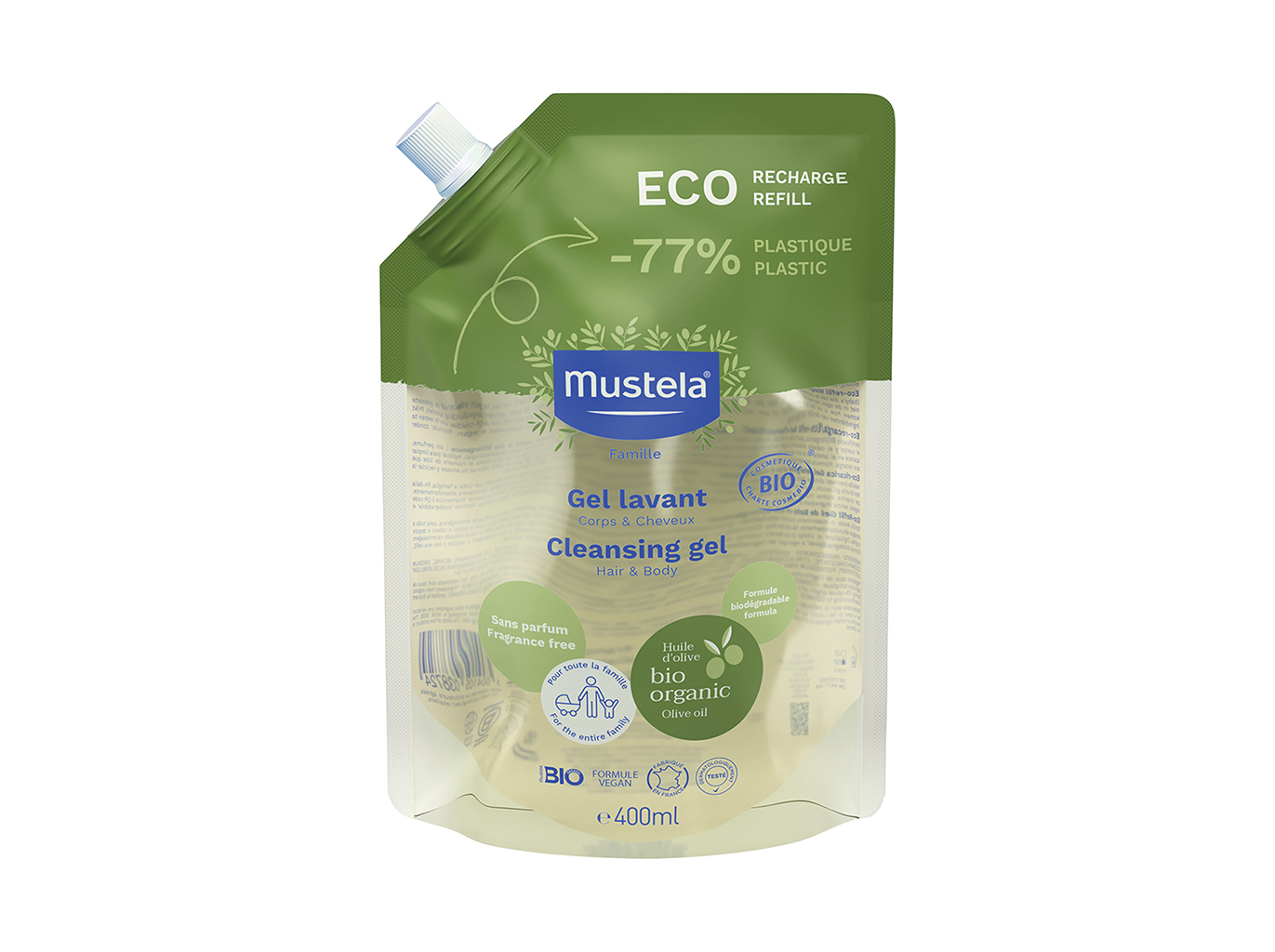 GEL BANHO MUSTELA RECARGA 400ML