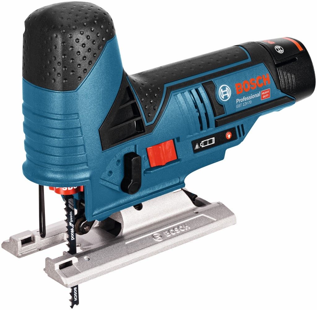 Bosch GST 12V-70 12V Li-ion accu decoupeerzaag set (2x 3,0Ah) in L-Boxx - 06015A1005
