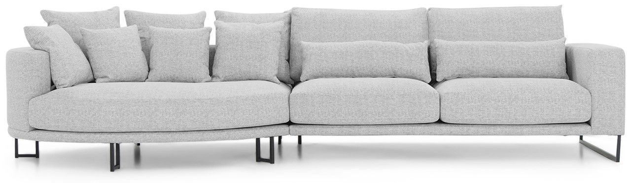 Loungebank stof Tiffany 05 Dordoni B295 x D140 x H92 cm