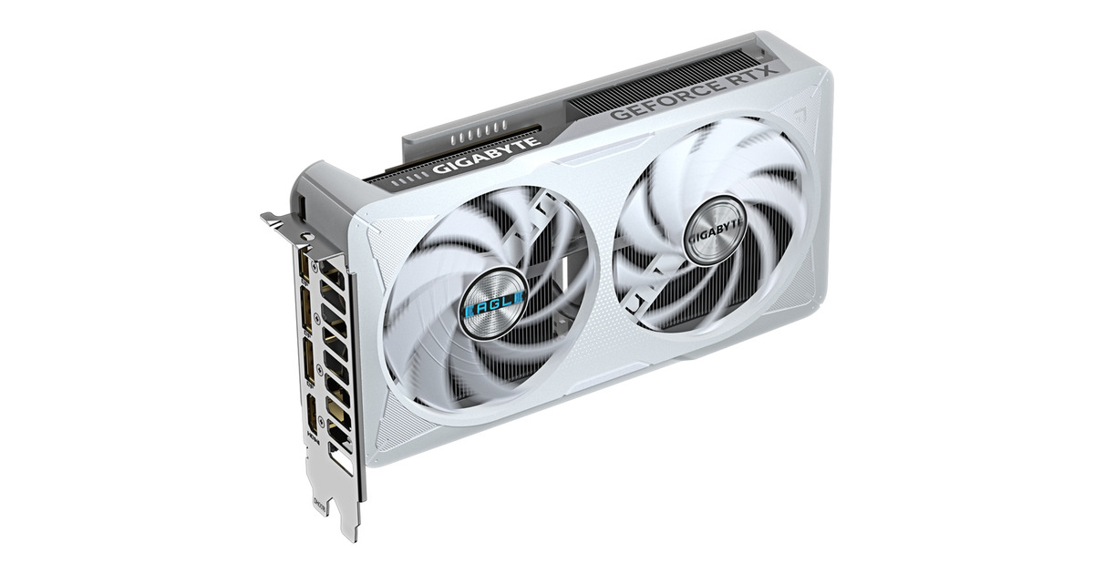 GIGABYTEGeForce RTX 5060 EAGLE OC ICE 8G grafische kaart  (3x DisplayPort, 1x HDMI, DLSS 4)