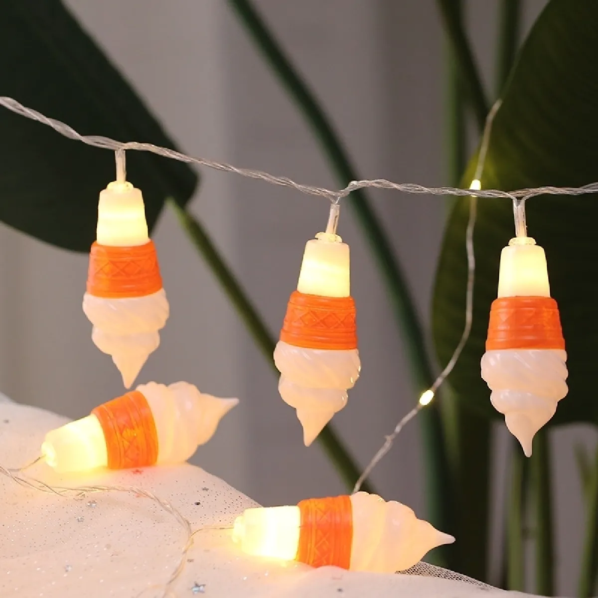 Wewoo Guirlande LED Crème Glacée - 3m Blanc Chaud