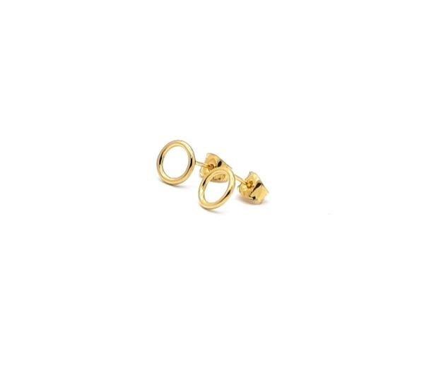Unique And Co Ladies Unique And Co Sterling And gold Stud Earrings