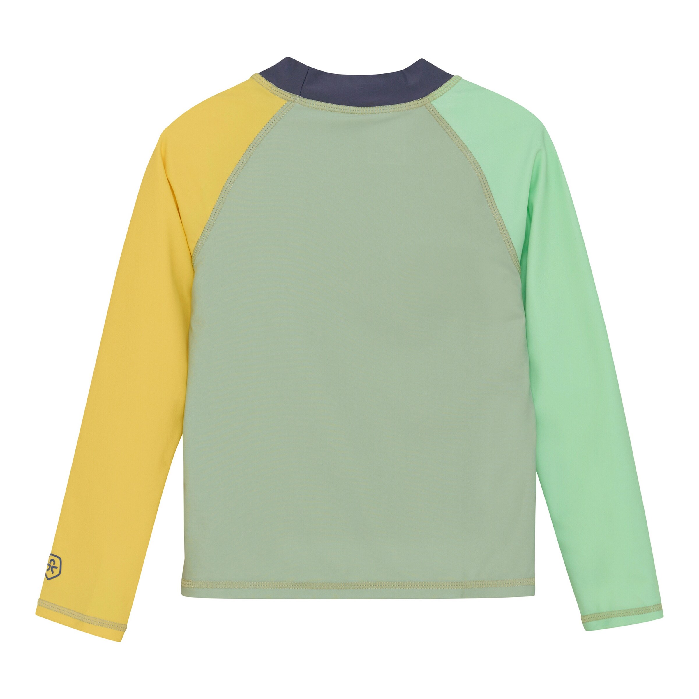 Colorkids Badeshirt langarm UV-Schutz Strand grün/gelb