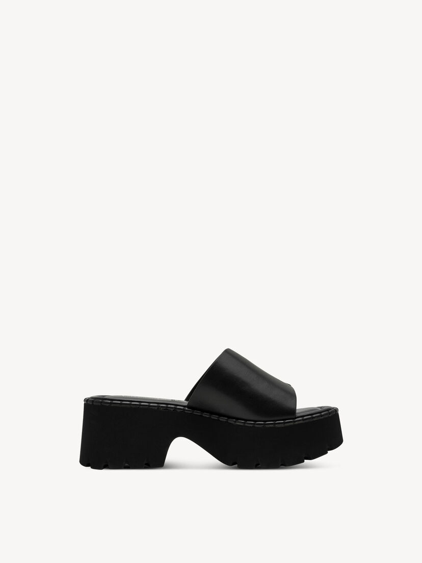 Leren Slipper - zwart