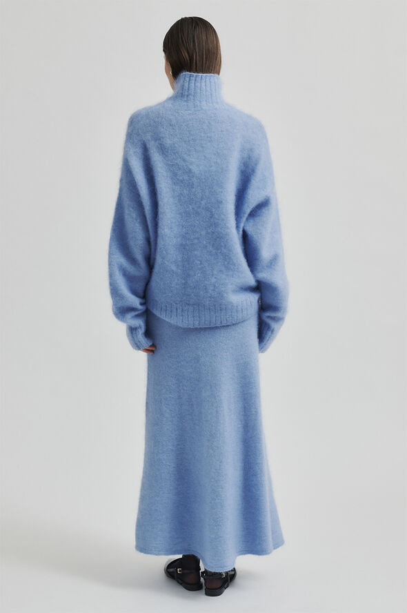 Second Female Ina Knit T-Neck Vista blue