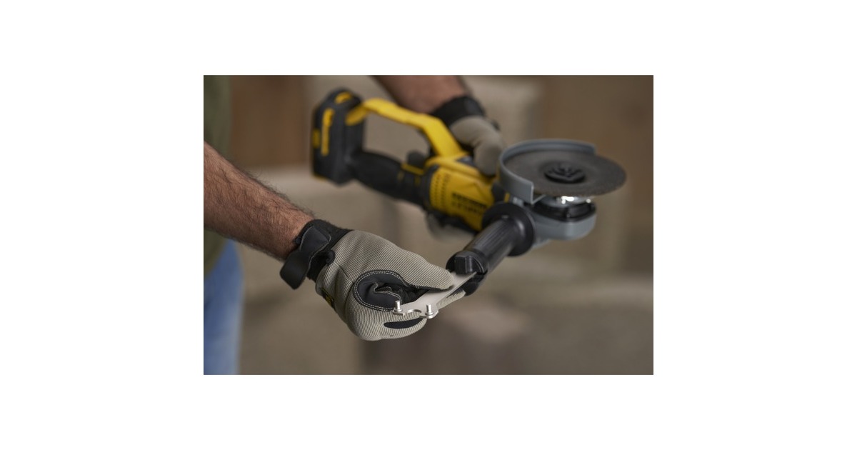 StanleyFATMAX V20 18V 125 mm Haakse slijper  (Geel/zwart, Accu en oplader niet inbegrepen )