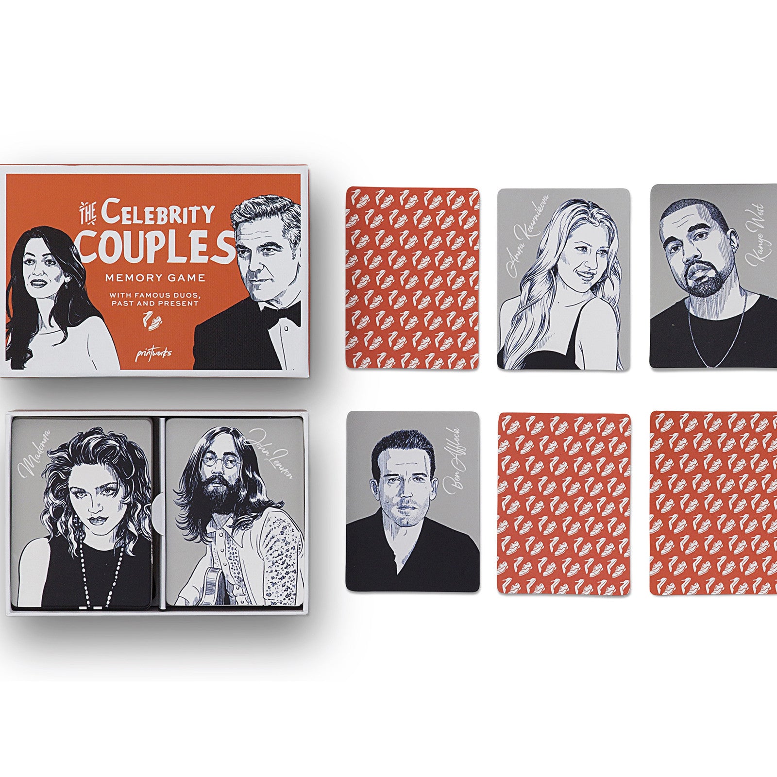 Game Celebrity couples Memory orange