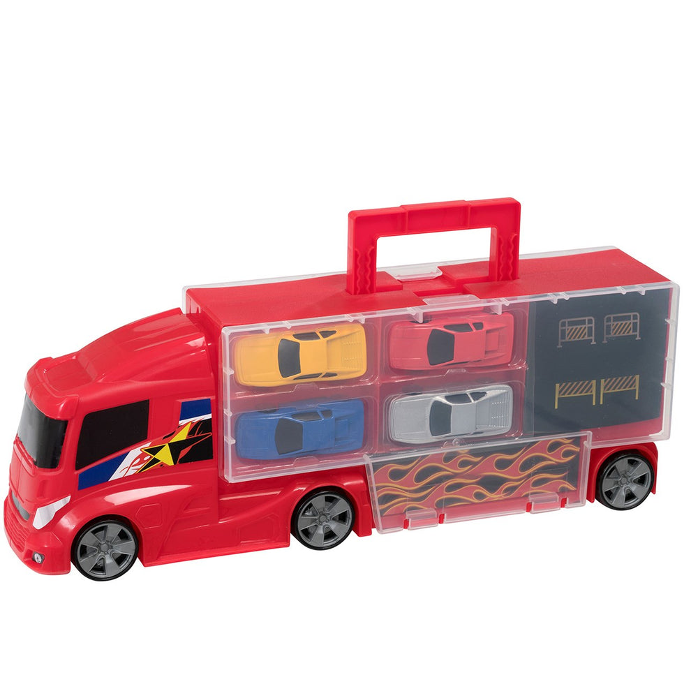 Køb Teamsterz Truck Carry Case med 4 biler
