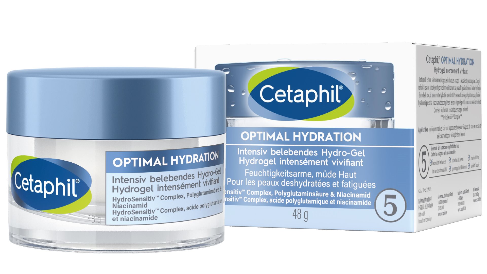 CETAPHIL Optimal Hydration<br>48 g, Dose, Gel, Intensiv belebendes Hydro-Gel