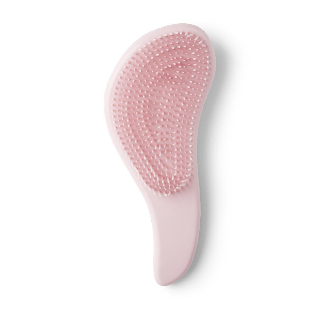 Brosse à cheveux compacte en plastique imprimé 4 coloris