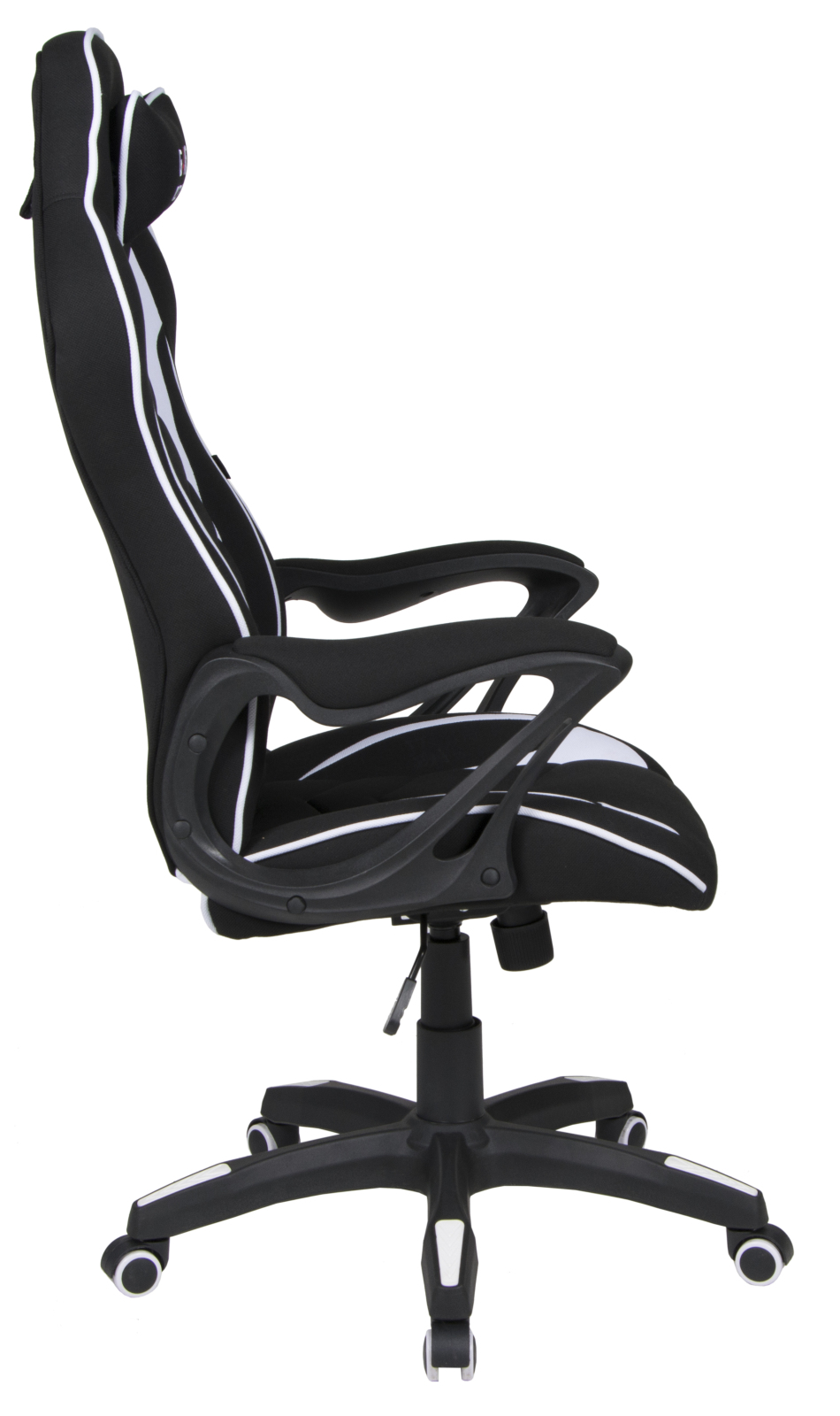 Gaming-Drehstuhl - schwarz-weiß - Wippmechanik