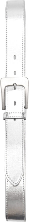 MANGO Square buckle belt Silver