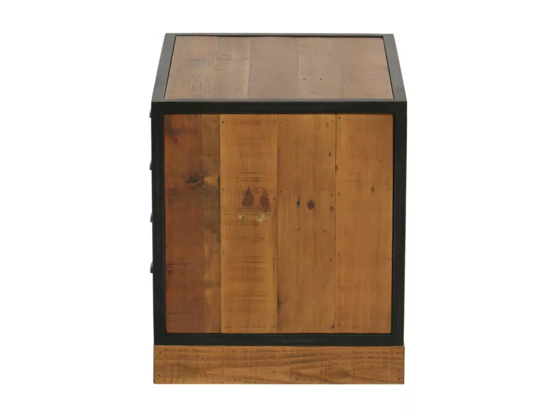 Meuble de rangement 2 tiroirs Bois-MDF Marron - Manufacture Interior's