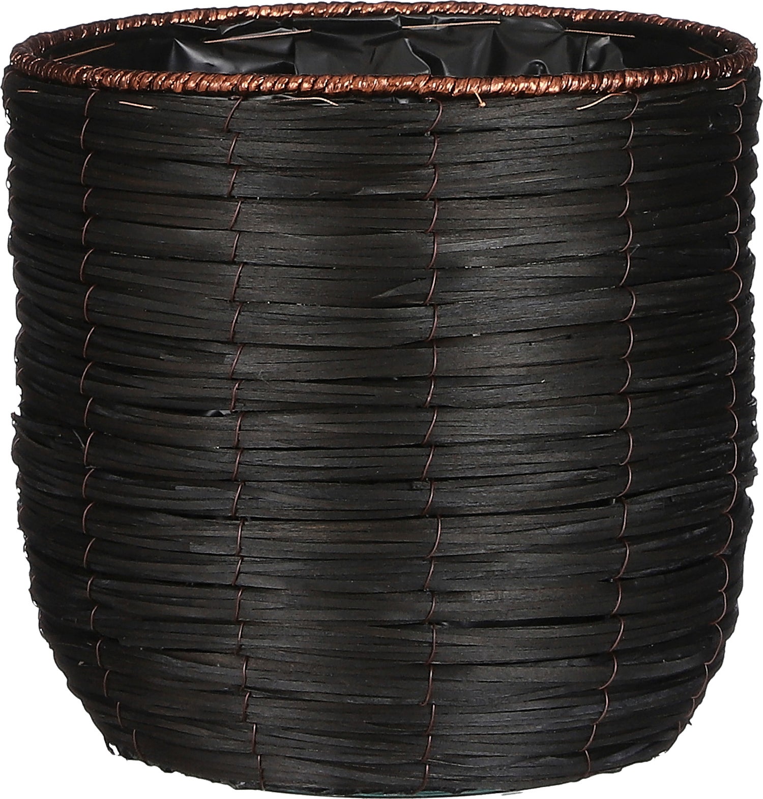 Mica Decorations bloempot Cleave zwart D 27 H 26 cm